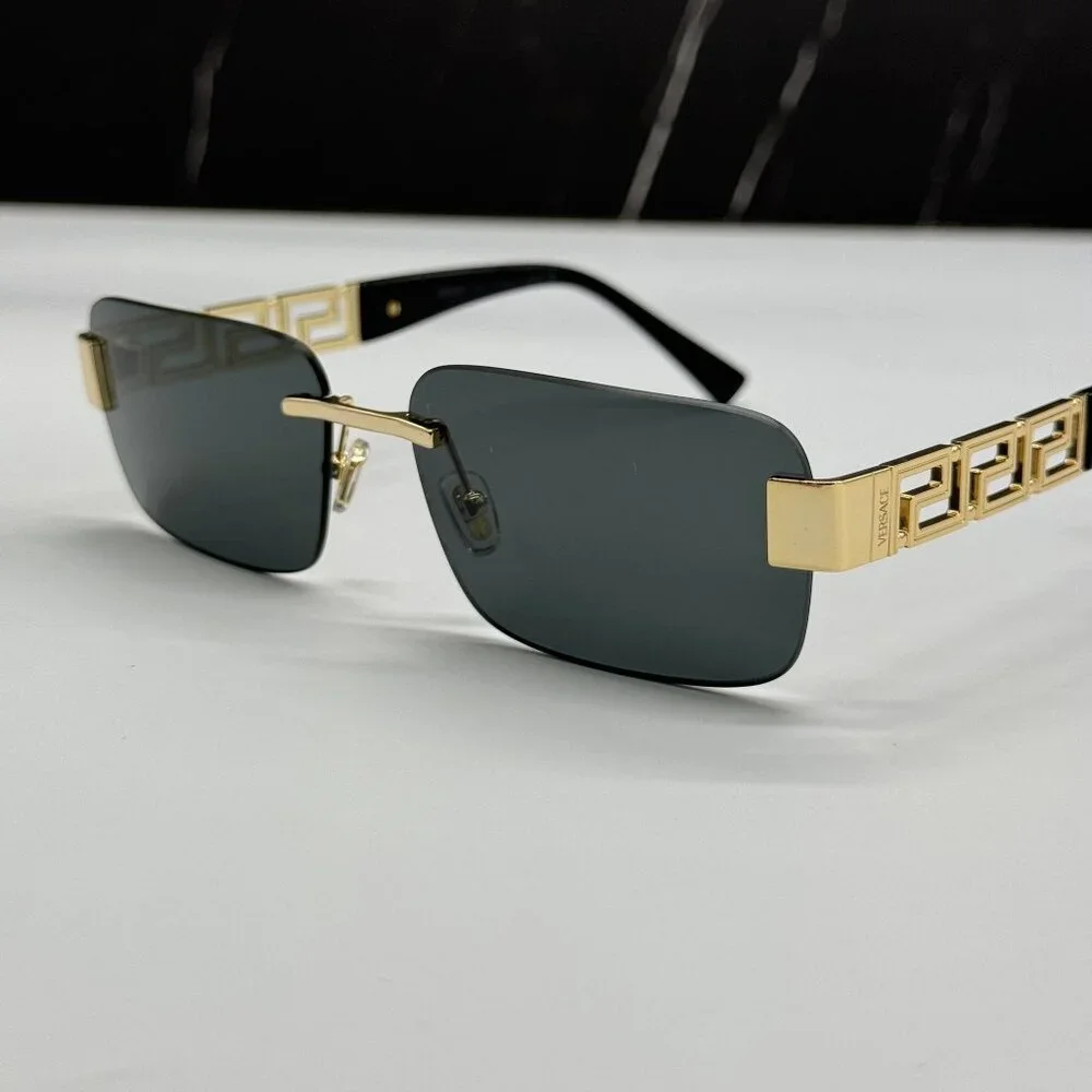 NEW VERSACE VE2298 1002/87 SUNGLASSES MOD 2298 GOLD MEN EYEWEAR VE2298 100287